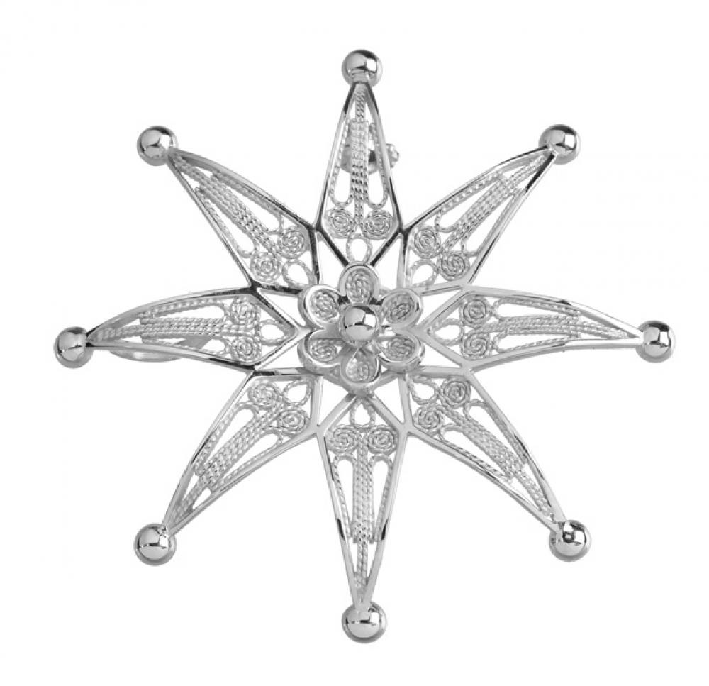 Ciondolo Rosa dei venti SC1 in argento rodiato 925%° 